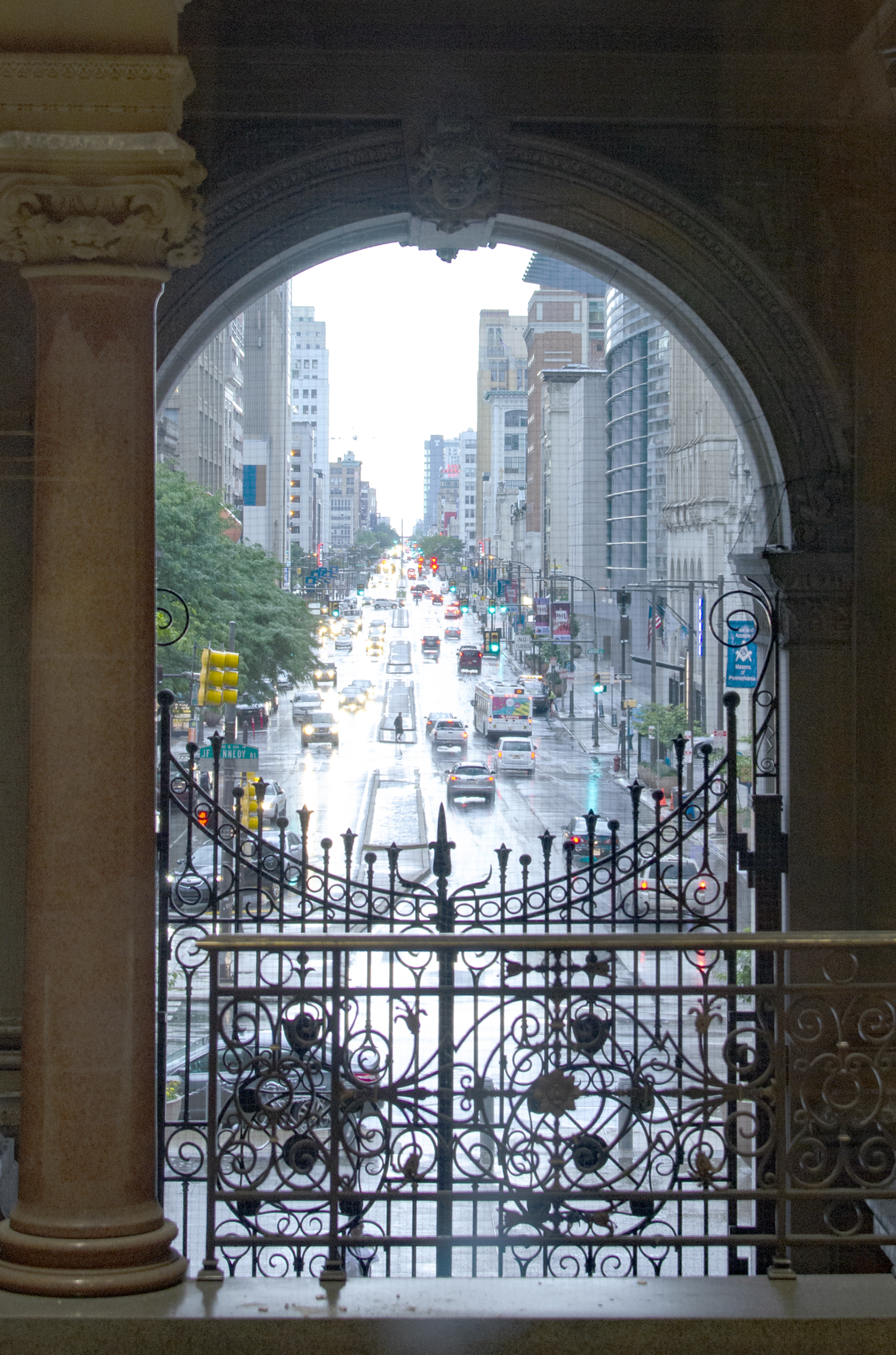 Broad Street through arch Tracy Steen Philadelphia City Hall